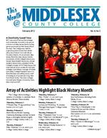 This Month at Middlesex: February 2012